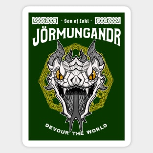 Sons of Loki: Jörmungandr the world serpent-Norse mythology design T-Shirt Magnet